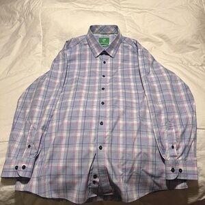 Forsyth Of Canada Pastel Plaid Dress Shirt for Men